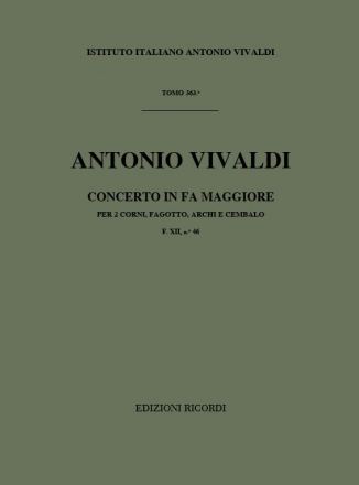 A. Vivaldi Concerti Per Strumenti Diversi, Archi E B.C.: Concerti Per Complessi Vari Con Orchestr