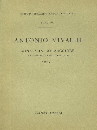 Sonate in do maggiore RV2 F.XIII:11 per violino e bc