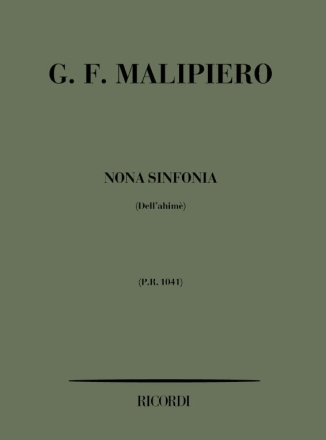 Sinfonia No 9 'Dell'Ahime' per orchestra partitura tascabile