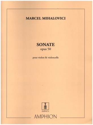 Sonate op.50 pour violon et violoncelle partition