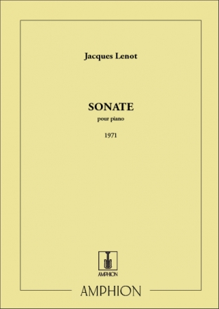 Lenot  Sonate Piano Piano