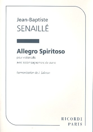 Allegro Spiritoso pour violoncelle et piano