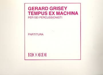 Tempus Ex Machina per 6 percussionisti partitura