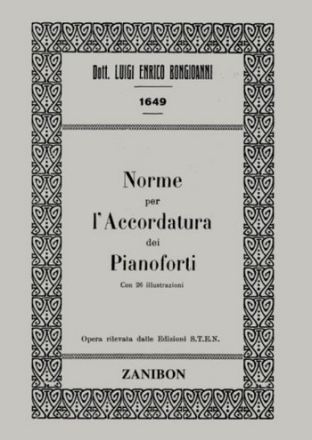 L.E. Bongioanni Norme Per L'Accordatura Dei Pianoforti Books (about music or biography)