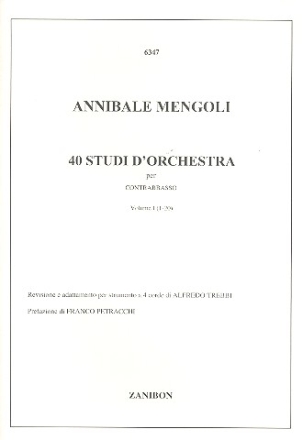 40 Studi d'orchestra vol.1 (1-20) per contrabasso