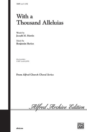 WITH A 1000 ALLELUIAS/SATB-HARLAN  Mixed voices