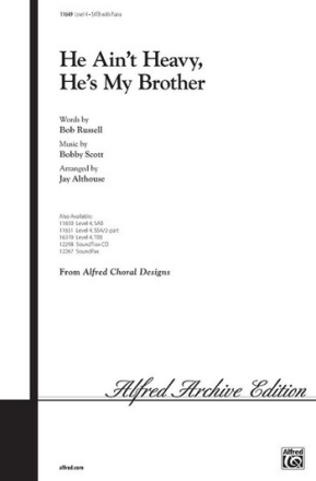 HE AINT HEAVY...BROTHER/SATB  Mixed voices