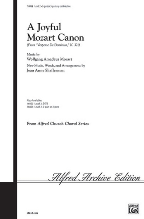 JOYFUL MOZART CANON/2PT OR 3PT  Mixed voices