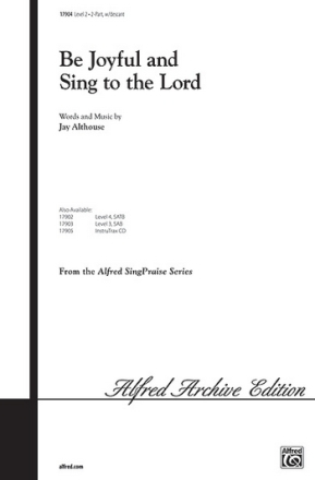 BE JOYFUL AND SING../2 PT W/DESCANT  Unison, upper, equal voices