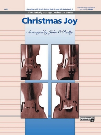 O'Reilly, John (arranger) Christmas Joy (string orchestra)  String Orchestra