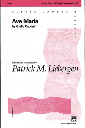 Ave Maria for mixed chorus and piano (flute ad lib) vocal score