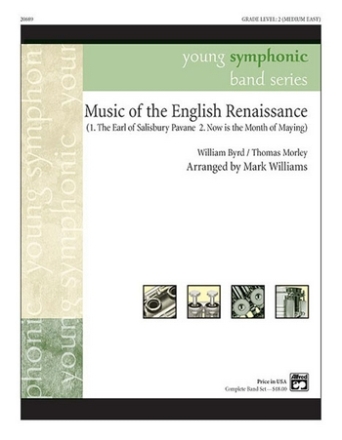 Williams, Mark (arranger) Music of the English Renaissance(c/band)  Symphonic wind band