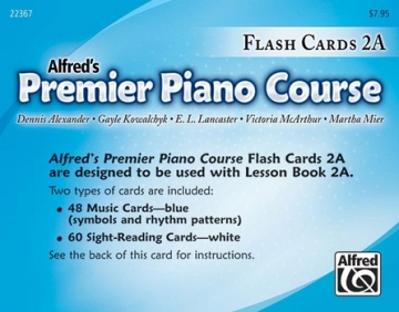 Alfred Premier Piano Course: Flashcards 2A  Piano teaching material