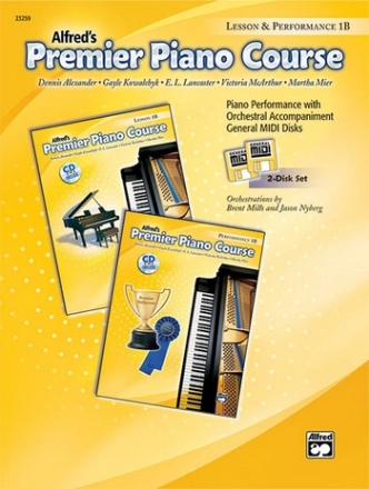 Alfred Premier Piano Course: Midi Disks 1B  Piano teaching material