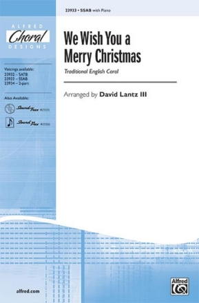 arr. Lantz We Wish You a Merry Christmas SSAB  Mixed voices