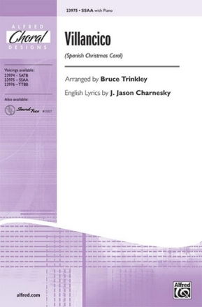 arr. Trinkley/Charnesky Villancico (Spanish Carol) SSAA  Unison, upper, equal voices