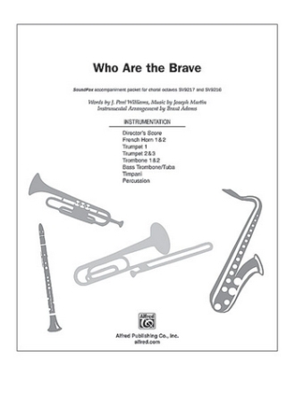 Williams/Martin Who Are the Brave SoundPax  Mixed ensemble