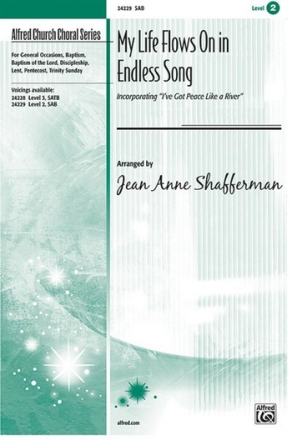 Shafferman, J.A (arranger) My Life Flows On In Endless Song SAB  Mixed voices