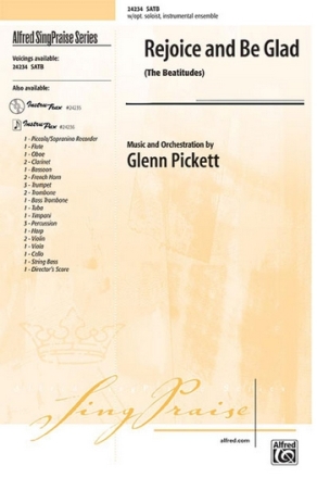 Pickett,Glenn Rejoice And Be Glad SATB  Mixed voices