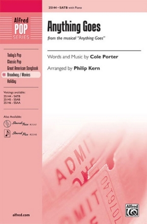 Porter/arr. Kern Anything Goes (from Anything Goes) SATB  Mixed voices