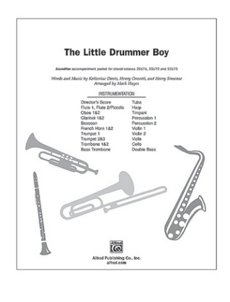 arr. Hayes The Little Drummer Boy SoundPax  Mixed ensemble