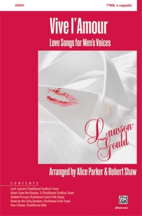 Arr Parker & Shaw Vive L'Amour TTBB Loves Songs For Men  Mixed voices