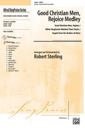 Sterling,R (Arranger) Good Christian Men, Rejoice Medley SATB  Mixed voices