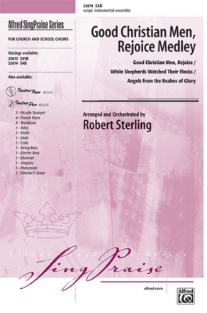 Arr Sterling, Robert Good Christian Men Rejoice Medley SAB  Mixed voices