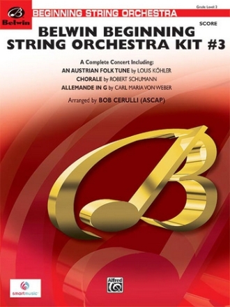 Cerulli, Bob (arranger) Belwin Beginning String Orchestra Kit #3  String Orchestra