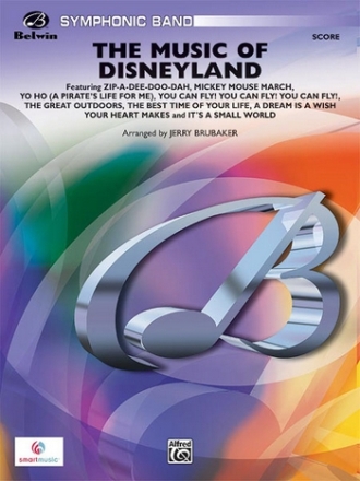 Brubaker, Jerry (arranger) Disneyland, The music of (concert band)  Symphonic wind band