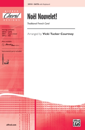 Noel Nouvelet  for mixed choir and keyboard choral score