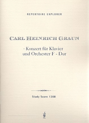 Konzert F-Dur fr Klavier und Orchester Studienpartitur