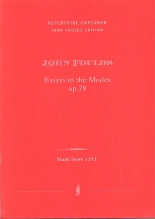 7 Essays in the Modes op.78 for piano Studienpartitur