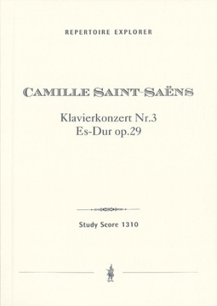 Konzert Es-Dur Nr.3 op.29 fr Klavier und Orchester Studienpartitur