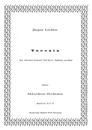 Jrgen Lchter Toccata Akkordeonorchester Partitur