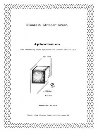 Aphorismen Akkordeonorchester Partitur