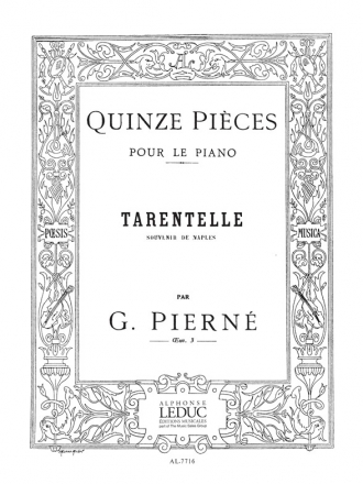 PIERNE 15 PIECES OP3 N015 TARENTELLE PIANO