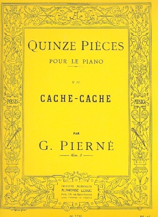 Cache-cache op.3,12  pour piano