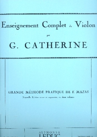 Grande mthode pratique de F.Mazas vol.1 pour violon