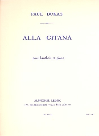 Alla gitana pour hautbois et piano