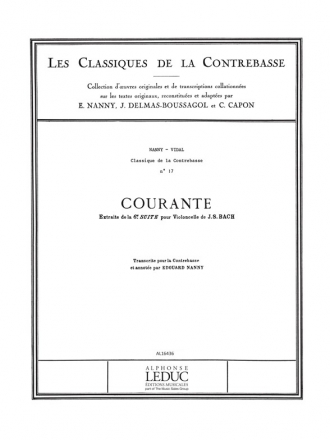 BACH J.S./NANNY CLASSIQUE CONTREBASSE N017 SUITE N06:COURANTE