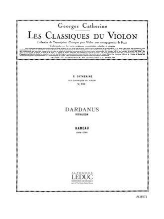 RAMEAU CLASSIQUE VIOLON N0131 DARDANUS:RIGAUDON