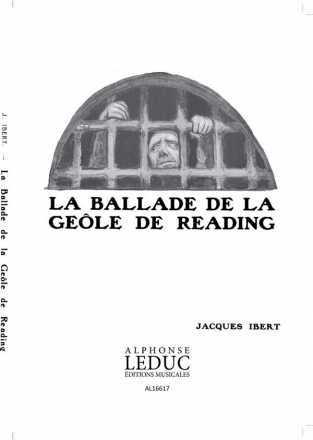 IBERT BALLADE DE LA GEOLE DE READING PARTITION D'ORCHESTRE