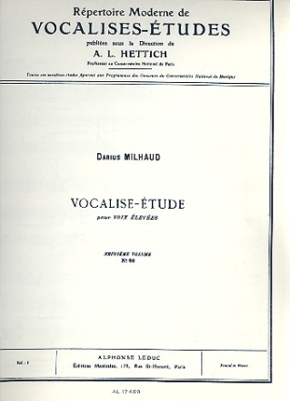 Vocalise-Etude pour voix leves et piano