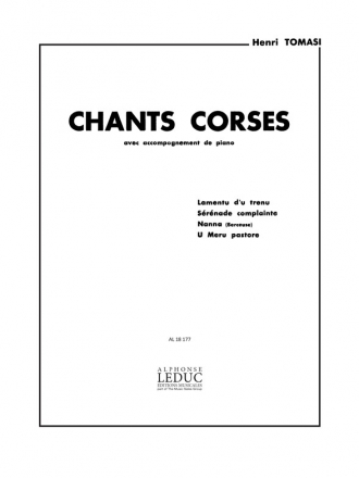 TOMASI CHANT CORSES N03 NANNA (BERCEUSE) CHANT ET PIANO