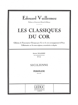 PERGOLESE/VUILLERMOZ CLASSIQUE COR N061 SICILIENNE