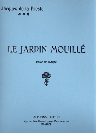 Le jardin mouill pour harpe