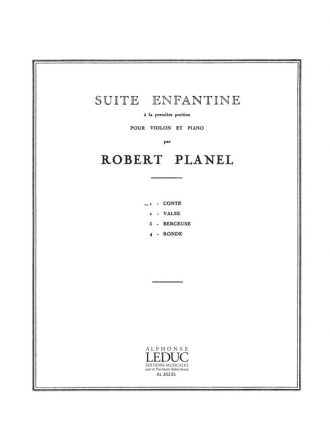 PLANEL SUITE ENFANTINE N01:CONTE VIOLON ET PIANO