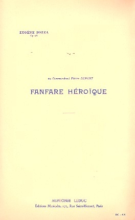 Fanfare heroique op.46 pour ensemble de cuivres partition et parties