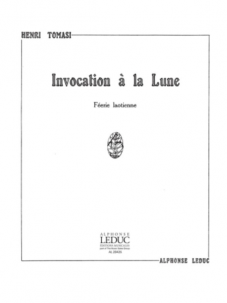 TOMASI INVOCATION A LA LUNE (FEERIE LAOTIENNE) CHANT ET PIANO